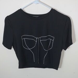 Shein Black Crop Top